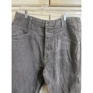 Marithe Francois Girbaud Jeans Men 38x26 Authentic Fit Carpenter Baggy 90s Gray